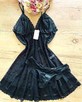 Camisola Com Calcinha Luxo Nobre Com Renda Conjunto De Lingerie Pijama Camisola Com Calcinha Luxo Nobre Com Renda Conjunto De Lingerie Pijama