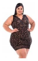 Camisola Com Detalhe Renda Plus Size Camisola Com Detalhe Renda Plus Size