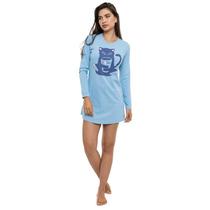 Camisola Curta Doce Luar 5611 Cat Coffee Camisola Curta Doce Luar 5611 Cat Coffee