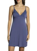 Camisola Curta Inspirate 165090 Feminina Renda e Microfibra T. P/GG Camisola Curta Inspirate 165090 Feminina Renda e Microfibra T. P/GG