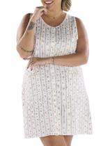 Camisola Curta Pzama 090252 Feminina Plus Size Com Botões e Bolsos Algodão T. 50/54 Camisola Curta Pzama 090252 Feminina Plus Size Com Botões e Bolsos Algodão T. 50/54