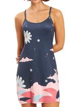 Camisola Curta Recco B0179 Feminina Alças Finas Estampada Poliéster T. 40/46 Camisola Curta Recco B0179 Feminina Alças Finas Estampada Poliéster T. 40/46