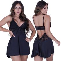Camisola Daniela de Microfibra Light e Renda Feminino Camisola Daniela de Microfibra Light e Renda Feminino