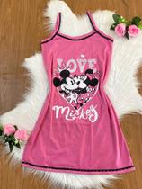 Camisola de alça adulto tema minie rosa