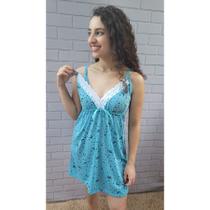 Camisola de Amamentação Maternidade Renda Cirurgico Abertura - PIJAMAS VIÇOSA