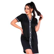Camisola De Botão Feminina Amamentação Pós Cirurgica Camisão
