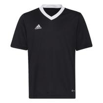 Camisola de futebol adidas Kids' Entrada 22 para jovens - preta Camisola de futebol adidas Kids' Entrada 22 para jovens - preta