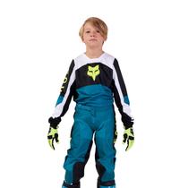 Camisola de Motocross Fox Racing 180 Nitro Youth Maui - Azul