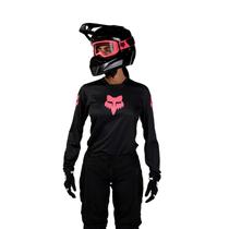 Camisola de Motocross Fox Racing Blackout Feminina - Tamanho M