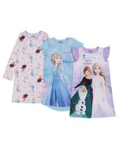 Camisola Disney Girls' Frozen 2, pacote com 3 unidades, Frozen Magic 2, tamanho 6