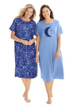 Camisola Dreams & Co. 3X/4X Tie Dye Lua - Pacote com 2 Camisola Dreams & Co. 3X/4X Tie Dye Lua - Pacote com 2