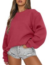 Camisola EFAN Christmas para mulheres com gola redonda vermelha XL Camisola EFAN Christmas para mulheres com gola redonda vermelha XL