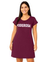 Camisola Feminina Adulto Manga Curta Estampada Camisão Dormir Macia Confortável Verão Camisola Feminina Adulto Manga Curta Estampada Camisão Dormir Macia Confortável Verão