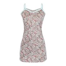 Camisola Feminina Alça/Grossa Estampada Confortável Algodão Camisola Feminina Alça/Grossa Estampada Confortável Algodão