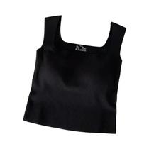 Camisola Feminina Casual - Ombro Largo, Gola Quadrada, Sem Costura e Copa Fixo