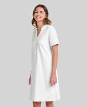 Camisola Feminina de Cetim Manga Curta Marfim Lohe Camisola Feminina de Cetim Manga Curta Marfim Lohe