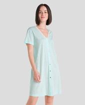 Camisola Feminina de Manga Curta Macia Verde Lohe Camisola Feminina de Manga Curta Macia Verde Lohe