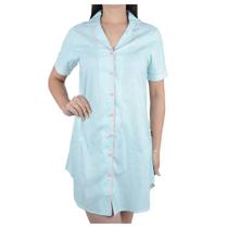 Camisola Feminina Lezi Americana Azul Clara - 40098 Camisola Feminina Lezi Americana Azul Clara - 40098