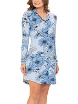 Camisola Feminina Longa com Abertura Podiun 236116 Camisola Feminina Longa com Abertura Podiun 236116