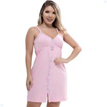 Camisola Feminina Pós Cirúrgico Com Botões Maternidade Alça - Aunika Moda Intima Lingerie
