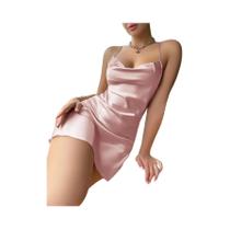 Camisola Feminina sem Costas com Alças de Espaguete - Decote Nadador - Lingerie Confortável