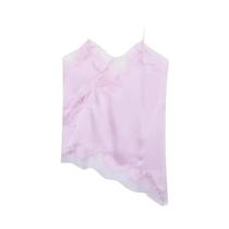 Camisola Feminina Sem Mangas Com Rendas E Decote Ombro a Ombro, Top Sexy Casual De Verão