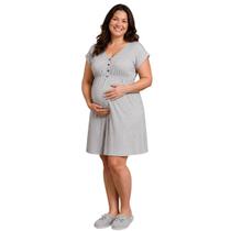 Camisola Gestante Plus Size Amamentação Manga Japonesa com Botões Cor:MesclaTamanho:48Gênero:Feminino Camisola Gestante Plus Size Amamentação Manga Japonesa com Botões Cor:MesclaTamanho:48Gênero:Feminino