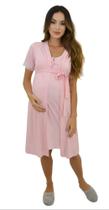 Camisola Gravida/Gestante Amamentação com Robe