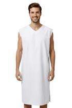 Camisola Hospitalar Paciente Doente Acamado Pós Cirúrgica Micro Percal Poliéster Camisola Hospitalar Paciente Doente Acamado Pós Cirúrgica Micro Percal Poliéster