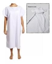 Camisola Hospitalar Para Pacientes Transpassado Nas Costas