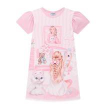 Camisola Infantil em Malha Fresh Rosa Kukiê