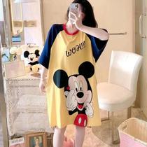 Camisola Infantil Kawaii Disney - Verão, Manga Curta, Mickey, Minnie, Donald e Margarida