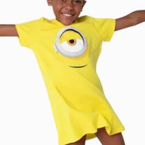 Camisola Kids Algodão Minions Amarelo Puket Original Cor:AmareloTamanho:6