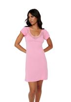 Camisola Liganete Manga Curta Rosa Camisola Liganete Manga Curta Rosa