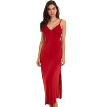 Camisola Longa Com Renda Vermelho Sepie 1010 Liganete