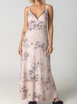 Camisola Longa Inspirate 180770 Feminino Luxury Flower Microfibra T. P/GG Camisola Longa Inspirate 180770 Feminino Luxury Flower Microfibra T. P/GG