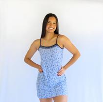 Camisola Malha Fria Toque Suave com calcinha