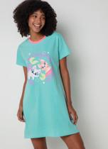 Camisola Manga Curta Algodão Feminina Pet Sereia - Puket Camisola Manga Curta Algodão Feminina Pet Sereia - Puket