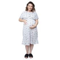 Camisola Manga Curta Amamentação Lua Linda Gestante Camisola Manga Curta Amamentação Lua Linda Gestante