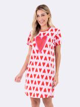 Camisola Manga Curta Corações Camisola Manga Curta Corações