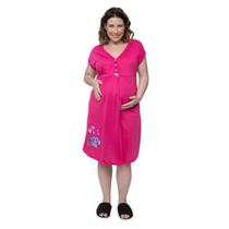 Camisola Manga Curta Gestante e Maternidade Coruja - Linda Gestante Camisola Manga Curta Gestante e Maternidade Coruja - Linda Gestante