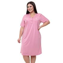 Camisola Manga Curta Rosa Gislal 14109 Poliviscose