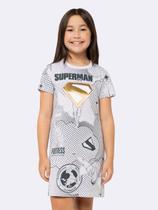Camisola Manga Curta Superman Infantil com Foil Camisola Manga Curta Superman Infantil com Foil