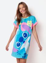 Camisola Manga Curta Viscolycra Feminina Stitch - Puket Camisola Manga Curta Viscolycra Feminina Stitch - Puket