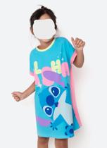 Camisola Manga Curta Viscolycra Menina Stitch Puket