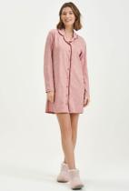 Camisola Manga Longa com Botões Algodão Cor com Amor Camisola Manga Longa com Botões Algodão Cor com Amor