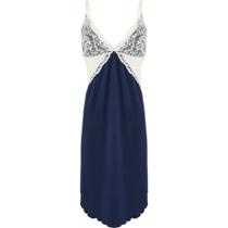 Camisola marinho com renda off White tamanho G Camisola marinho com renda off White tamanho G
