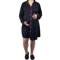 Camisola Maternidade Pós Parto Cirúrgico Manga Longa com Botões Camisola Maternidade Pós Parto Cirúrgico Manga Longa com Botões