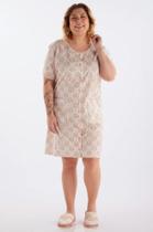 Camisola meia manga abertura frantal algodão 090225 Camisola meia manga abertura frantal algodão 090225