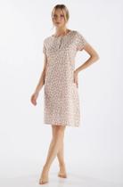 Camisola meia manga com peitilho em algodão feminino 050279